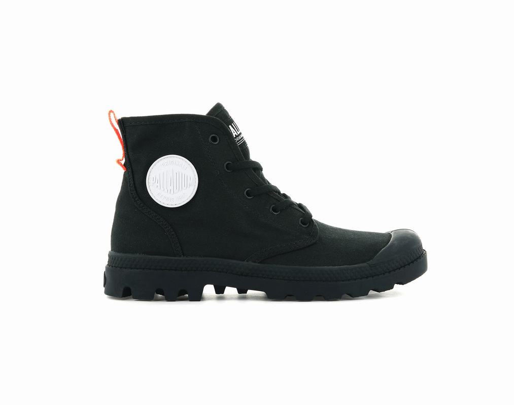 Palladium Pampa Hi Twill Ženske Čizme Crne ||VE0381647||